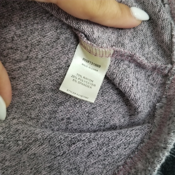 Inspired Hearts Purple Cropped Pullover Hoodie - Picture 2 of 6